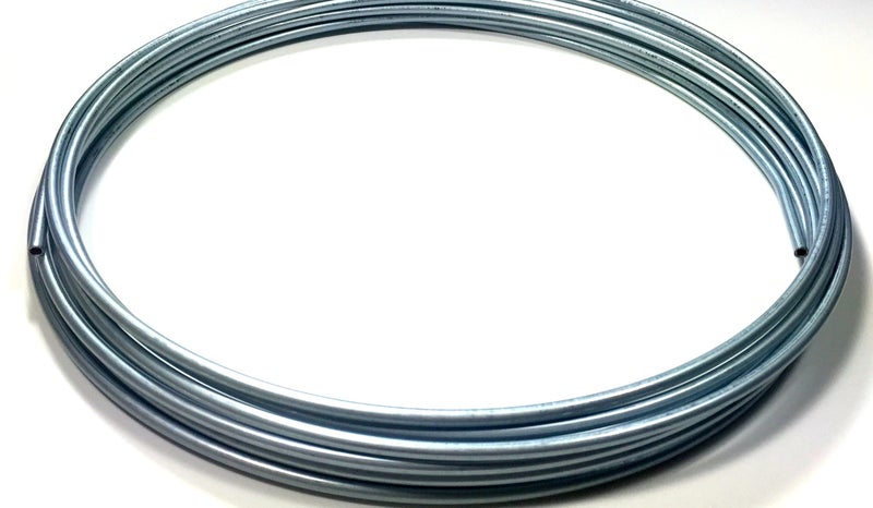 The Stop Shop Roll of 25 ft. Zinc Plated 1/4" O.D. Brake or Fuel Line Tubing Coil